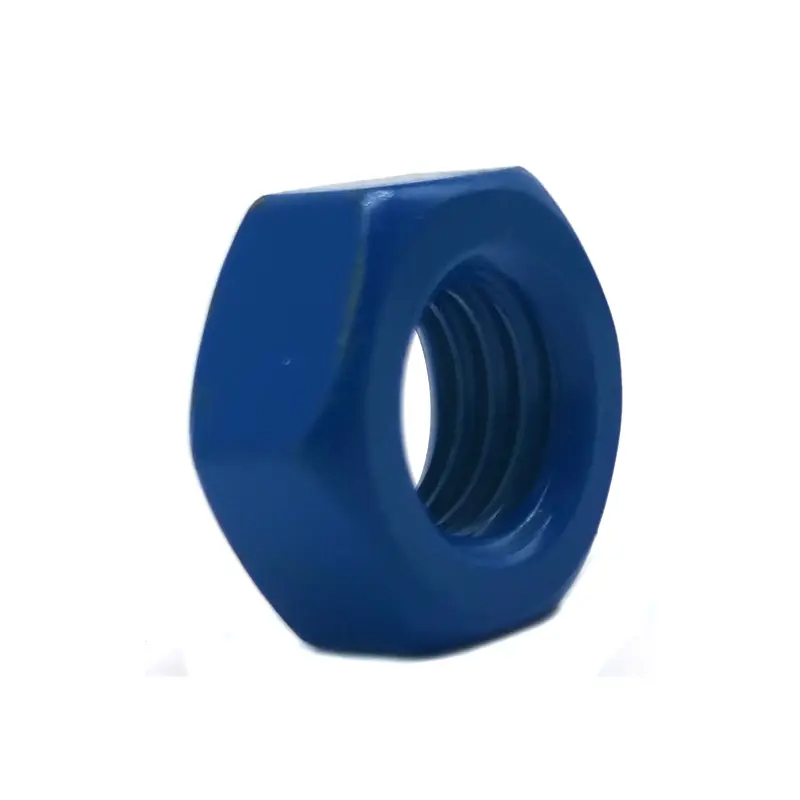 ASTM A194 Grade 2H Teflon PTFE Blue Hex Heavy Nut