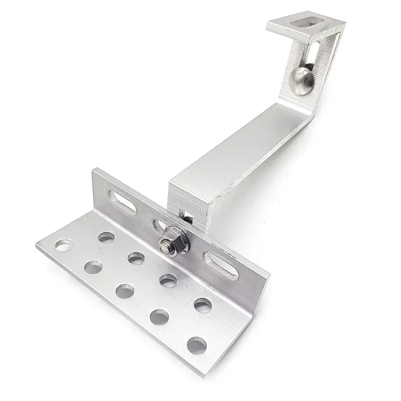 Aluminum Adjustable Solar Tile Roof Hook PV Panel Mounting Bracket Solar Roof Hook Mounting System