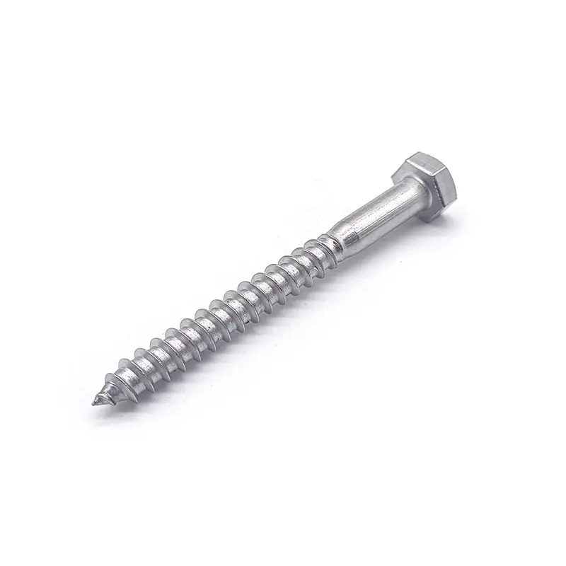 DIN571 Stainless Steel 304 Hex Head Coach Screws Wood Screws