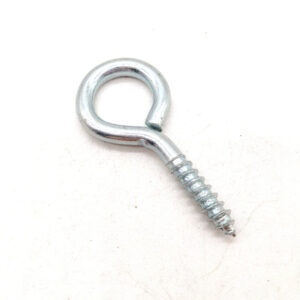 Carbon Steel Blue White Zinc Coated Self Tapping Eye Hook Screw with Wood Thread
