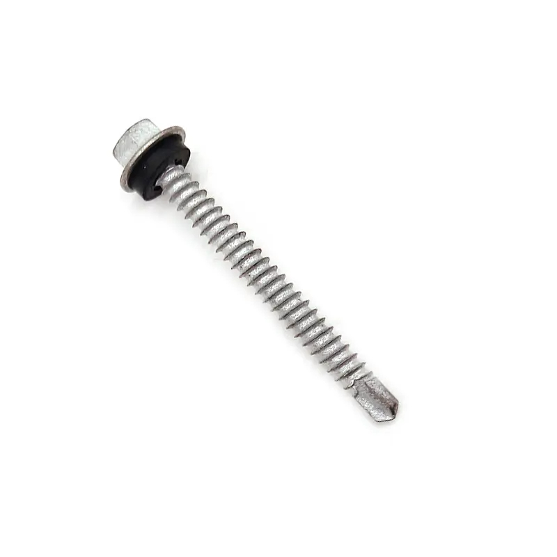 Mechanical Galvanized Carbon Steel Hexagon Flange Head Self Drilling Screw
