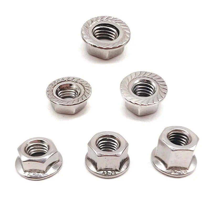 DIN6331 Stainless Steel SS304 SS316 Thick Hexagon Collar Flange Nuts