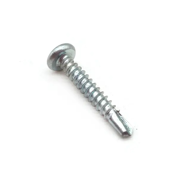 Zinc Plating Cross Recessed Pan Head Drilling Screws with Wood Thread ST4.2 ST4.8