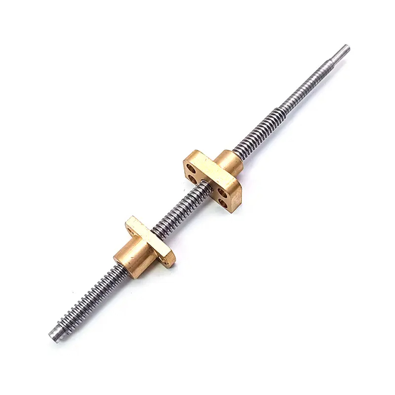 Adjusted ACME Trapezoidal Thread Rod Shaft With Brass Nut