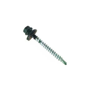 Paint Spraying Carbon Steel Hex Flange Drilling Screw with EPDM Washer