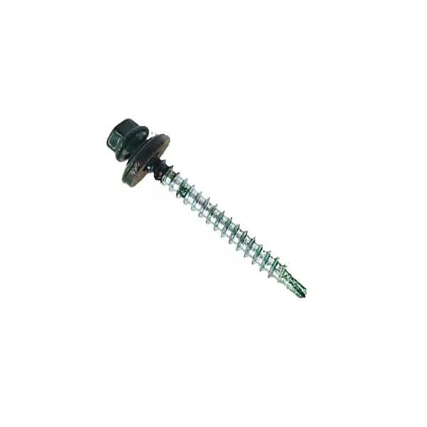 Paint Spraying Carbon Steel Hex Flange Drilling Screw with EPDM Washer