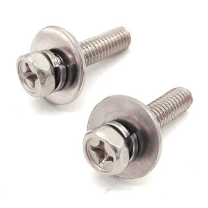 Cross Hex Head Recessed Machine Screw with Washer Combination
