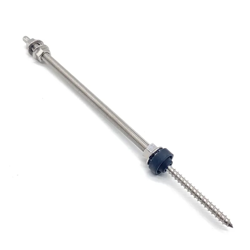 Solar Panel Long Self Tapping Hanger Bolt For Wood