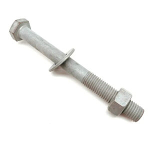 M16 Carbon Steel Hot Dip Galvanized Hex Power Bolt And Nut with Plain Washer