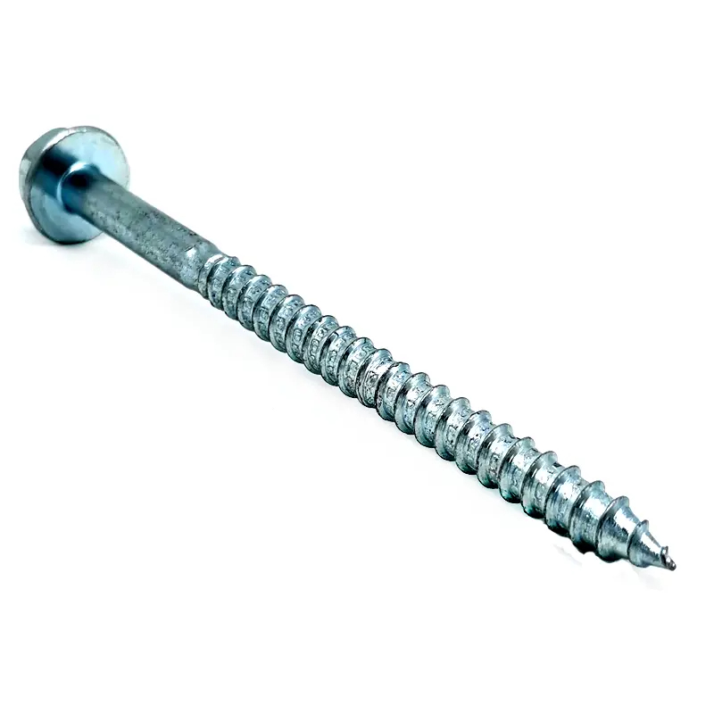 Galvanized Grade 4.8 Hexagon Flange Head Self Tapping Wood Screw