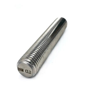A193 B8M CL2 Solid Solution Stainless Steel Full Threaded Rod With Nut