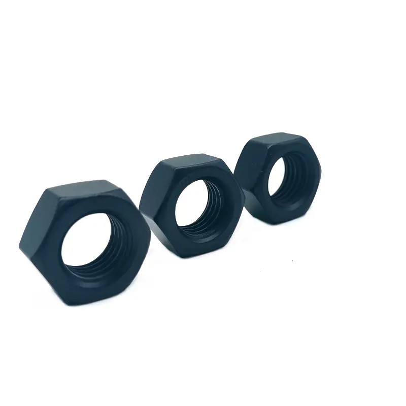Teflon Black Carbon Steel High Quality DIN6915 Hexagon Head Nuts