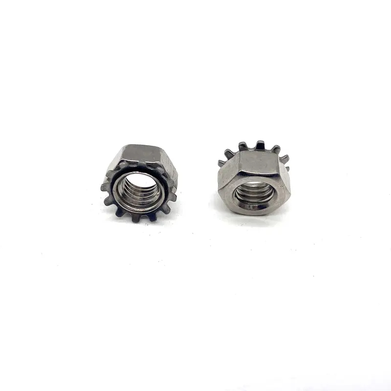 Stainless Steel 304 Kep Self Lock Nut Hex Star Nuts K-lock Nut