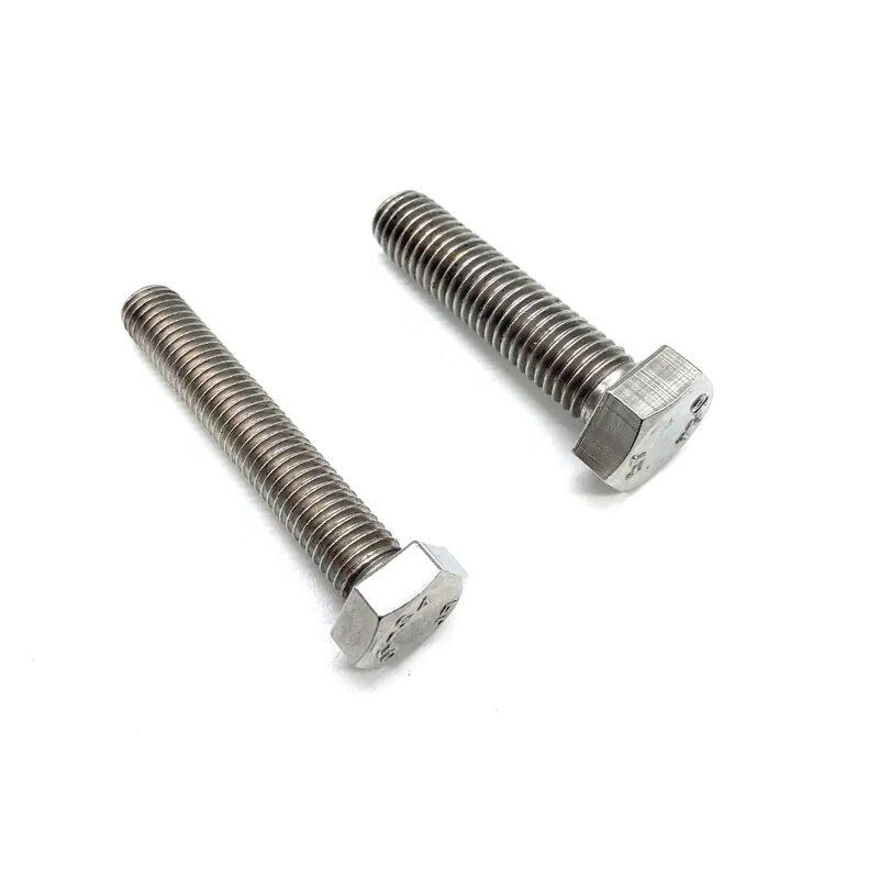 Stainless Steel 304 316 DIN933 INOX A2 INOX A4 Fastener Hex Head Bolt
