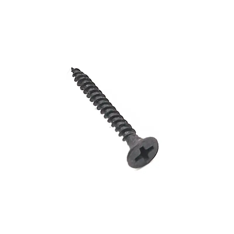 Black Cross Countersunk Head Self Tapping Drywall Nails Screw