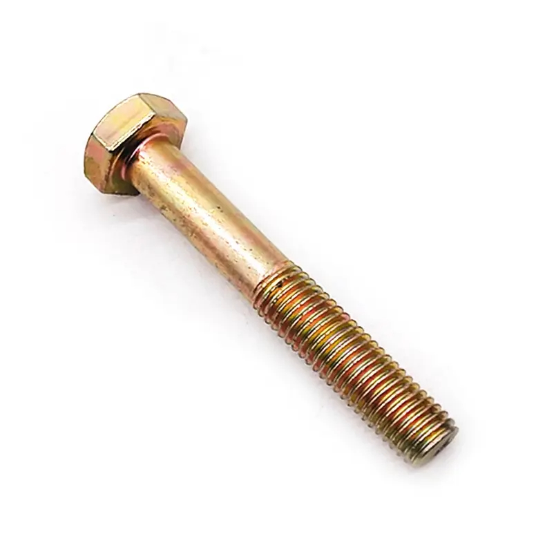 DIN931 Steel Color Zinc Plated Half Threaded Hex Head Bolts