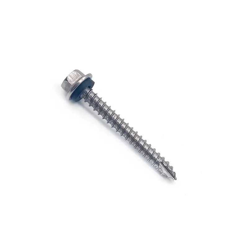 Hex Flange Head Stainless Steel Cutting Tail Self Tapping Screw with EPDM Washer