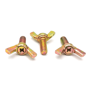 Zinc Plated Machine Fasteners Thumb Hand Wing Butterfly Screws Bolts