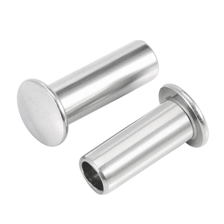 Stainless Steel Oval Head Semi-Tubular Round Head Half Hollow Shank Rivets